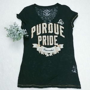 Perdue Graphic Black Burnout Tee | Size XXL